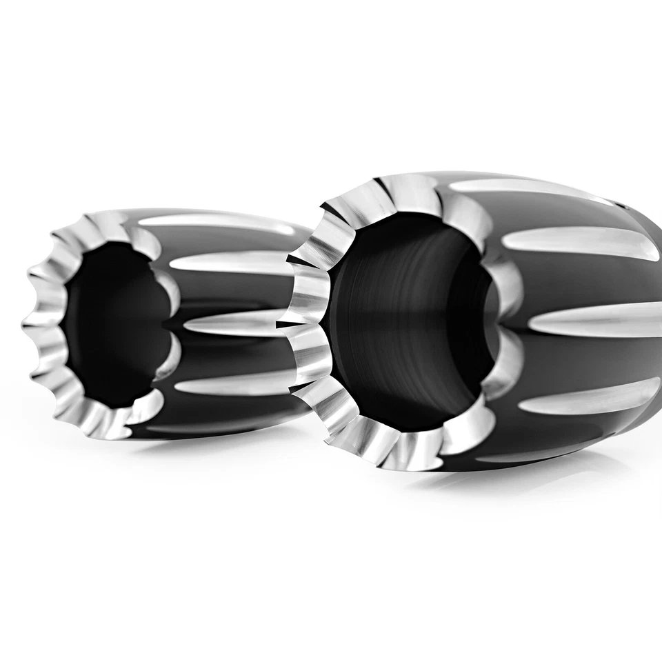 4" Exhaust Muffler Tips End Caps Pipes For Harley Bagger Touring Road King 86-16 - Image 4 of 4