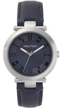Orologio Donna Nautica Cinturino Pelle Blu Flagstaff 36mm NAPFLS001