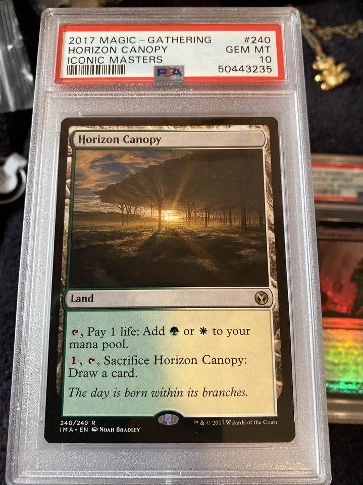 PSA 10 Gem Pop 1 Magic MTG Iconic Masters Horizon Canopy Rare - Image 2 of 3