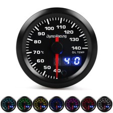 2 52mm Digitalpointer 7 Color Led Oil Temp Gaue Oil Temperature Metersensor