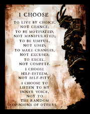 BGM CHOOSE To Live By Choice Not By Chance Motivated Not Manipulated 3x4 MAGNET