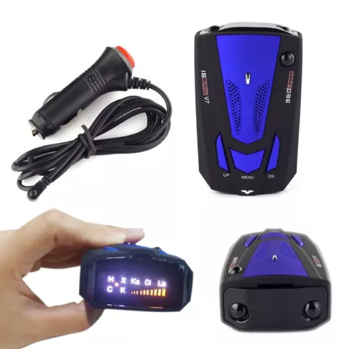 Car V7 16 Band Laser Radar Detector GPS Camera 360 Anti-Police Voice Alert Speed - Picture 2 of 11
