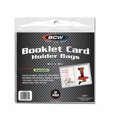 1 pack of 100 BCW Resealable Bags for Vertical Booklet Card in Holder