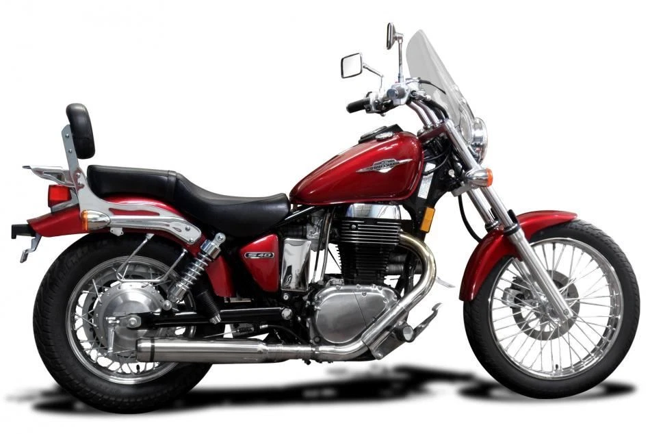 Выхлопная труба Delkevic 21 дюйм из нержавеющей стали с бычьим носовым наконечником - Suzuki S40 Boulevard LS650 Savage - Изображение 3 из 3