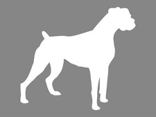 BOXER Dog Puppy Animal Print Vinyl Silhouette Decal Car Window Sticker