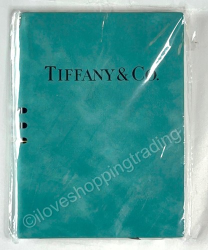 TIFFANY VIP GIFT TEAL SEUDE COVER NOTEBOOK PLANNER JOURNAL DIARY AND PEN SET NEW - Picture 10 of 11