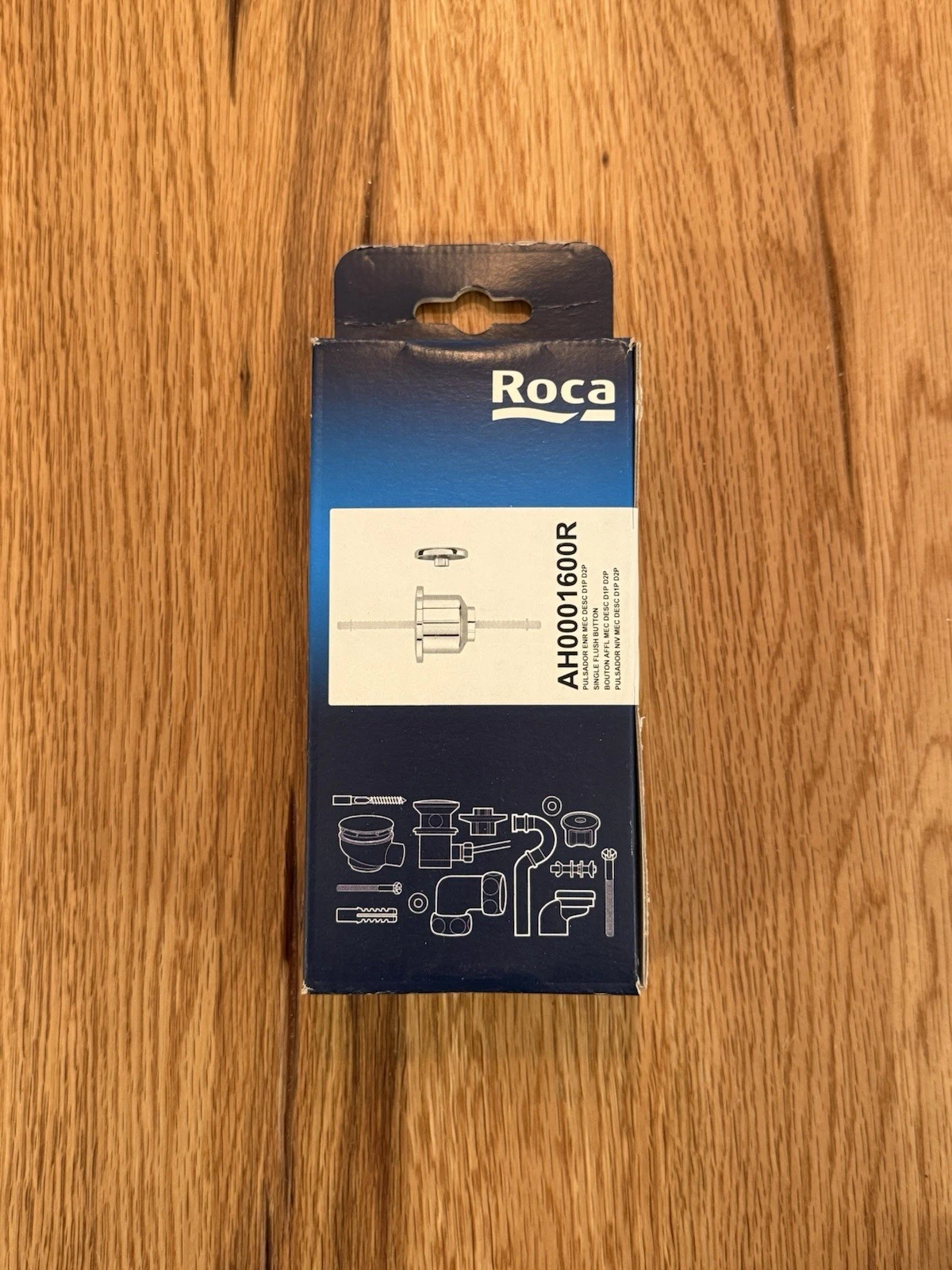 Roca AH0001600R Polo Victoria D2P Cistern Single Flush Toilet Push Button Chrome