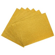 Dunkelgelbe Glitzer EVA Schaumstoff Platten 11 x 8 Zoll 2 mm dick für Handwerk DIY 6 Stück