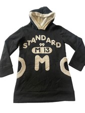 Long Sleeve Hoodie Sweatshirt Pullover Top Apparel Tee Black Pocket Both Side