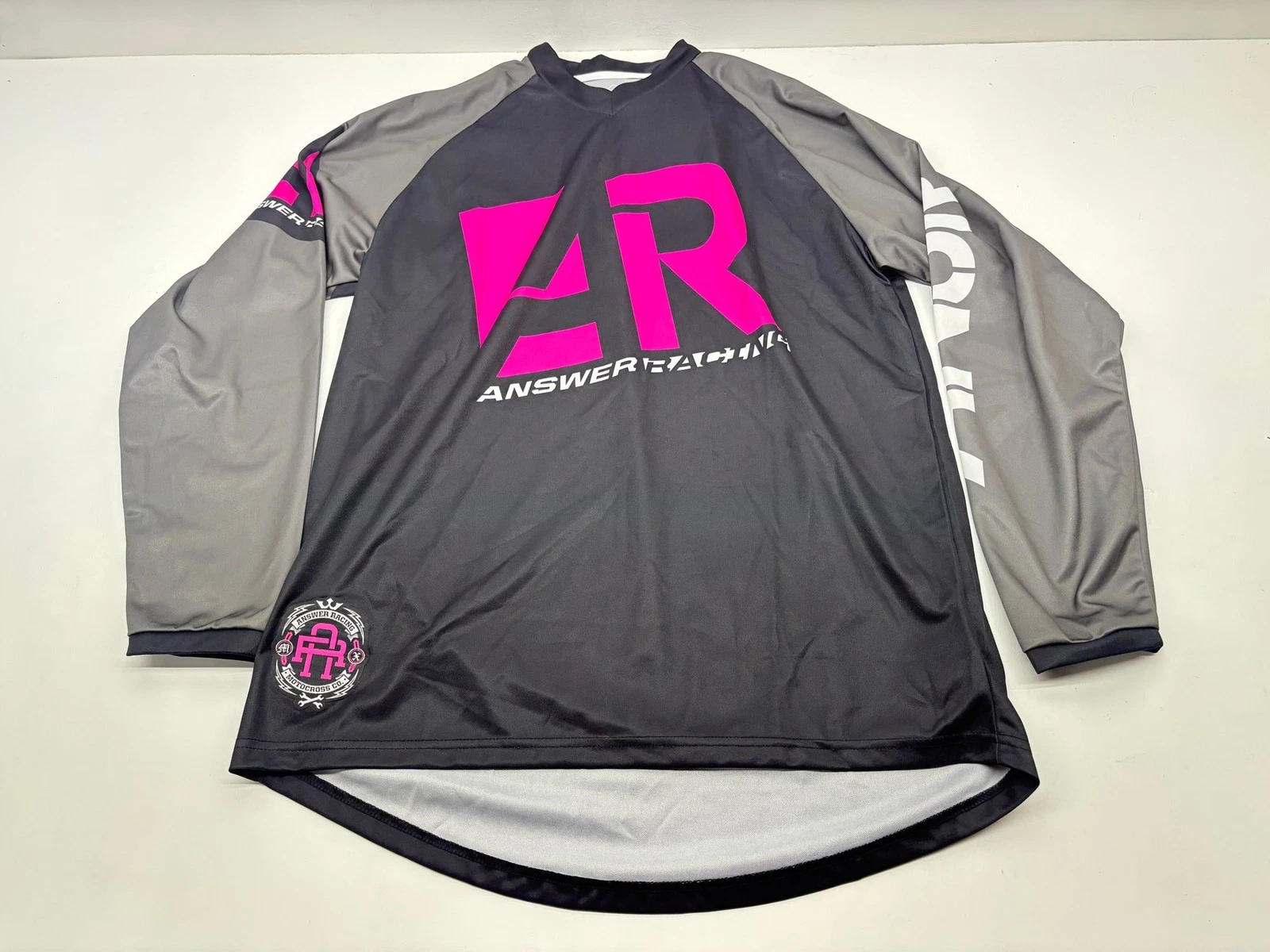 Answer Men's Jersey X Large Black Gray Pink XL Riding Shirt Apparel Gear MX