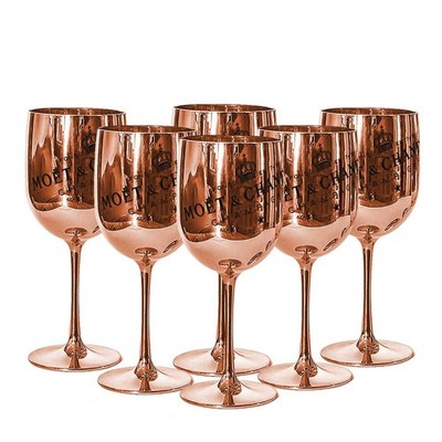 Moet & Chandon Rosegold Ice Imperial Acryl Sektgläser [x6]