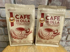 2 x La Monarca Café de Olla Ground Coffee Cinnamon Brown Sugar 12oz ea BB0425