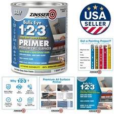 High-Performance All Surface Gray Primer, 1 Quart - Ideal for Any Paint Project