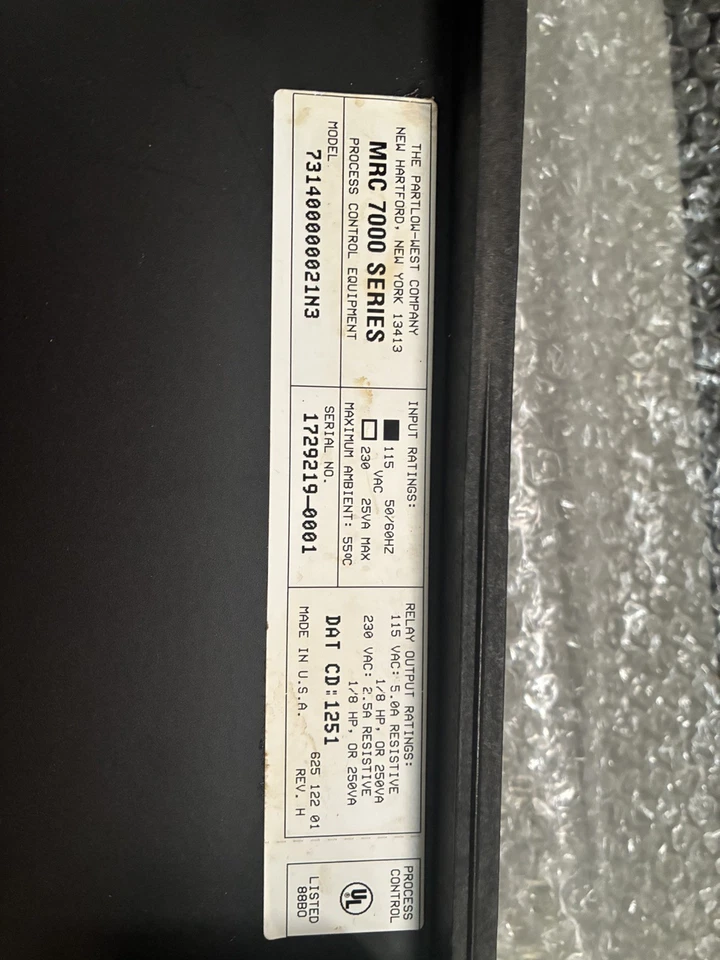 Grabadora de gráficos Partlow MRC serie 7000 restaurada y calibrada envío rápido Foto 2 de 4