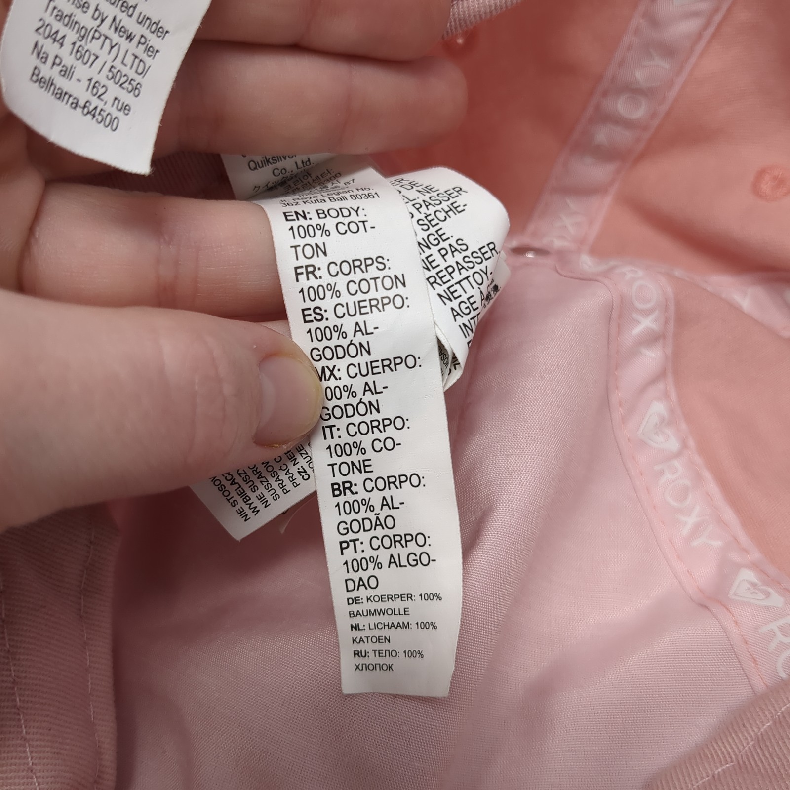 ROXY Strapback 5 Panel Cap Pink One Size Adjustab… - image 10