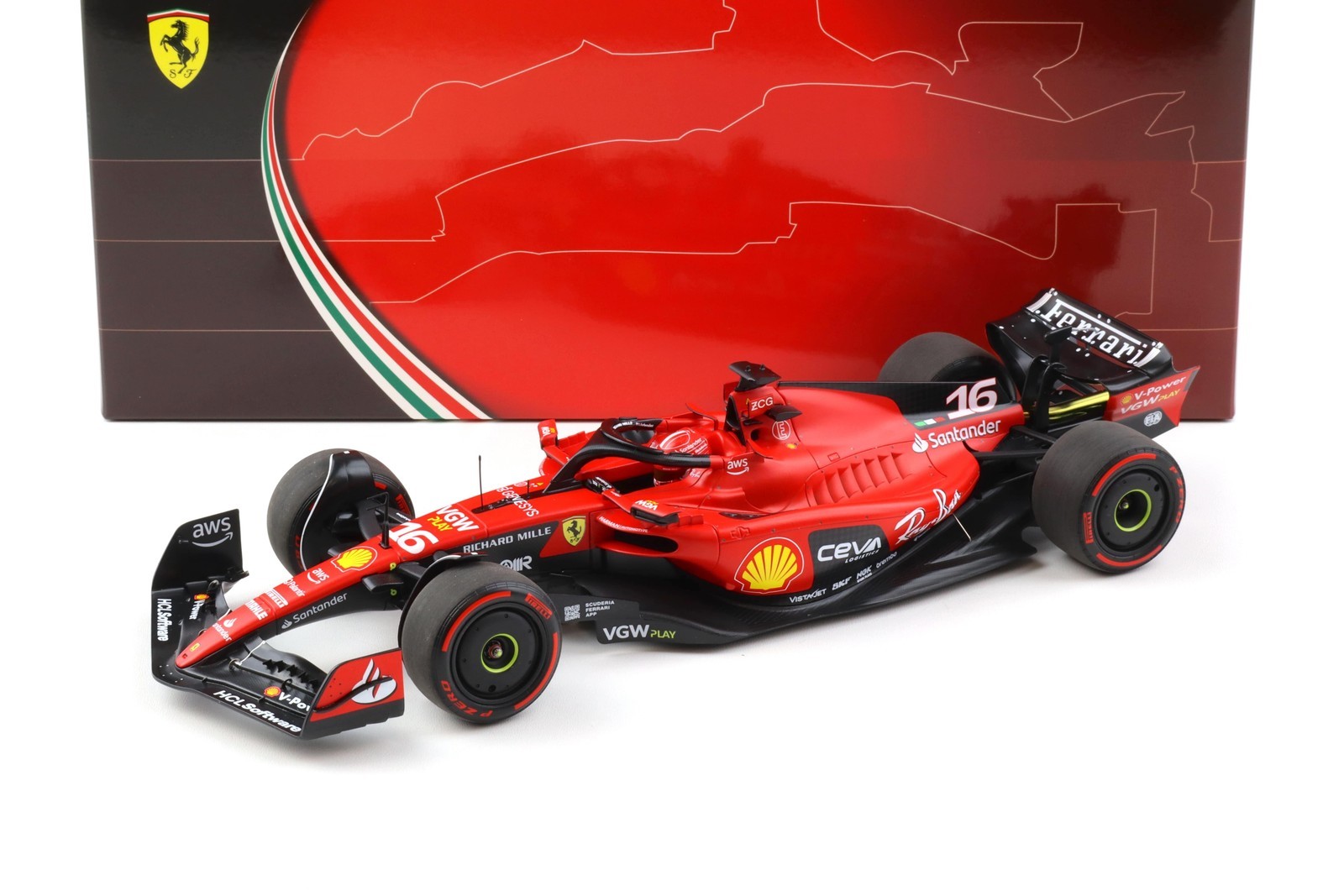 1:18 BBR F1 Ferrari SF-23 Bahrain Grand Prix 2023 C.Leclerc #16