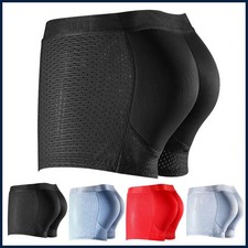 Hip Padded Men Boxers Solid Color Fake Butt Shorts Padded Hip Buttock.