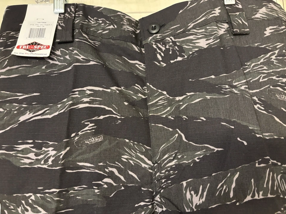 Tru-Spec Pants Tiger Stripe Camo Military BDU Men’s Size Large Regular NWT - Image 3 of 4