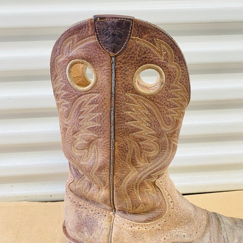 Ariat Heritage Roughstock 34824 Brown Leather Western Boots Shoes Men 11.5D - Afbeelding 16 van 17