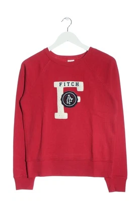 ABERCROMBIE & FITCH Sweatshirt Dames Sweat T EU 36 rouge style décontracté - Photo 1/4