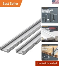 Versatile 48" Miter T Track (2-Pack) - Essential for Woodworking Projects