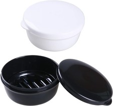 Soap Holder Travel Case Round Soap Dishes Shampoo Bar Container for Bar Soap,
