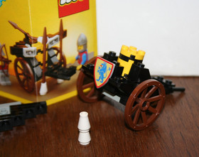 Vintage 1986 Lego 6012: Lion Knights: Castle - Siege Cart - Instructions 99%