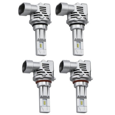 4pcs 6500k White Led Headlight Lamp Low Beam Front  Lumildes ZES 30W/per bulb