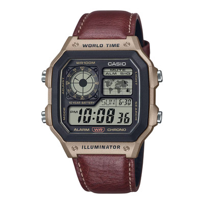 CASIO AE-1200WHL-5AVDF HERREN ILLUMINATOR ROYALE BRONZE CHRONO DIGITAL UHR *NEU*