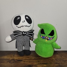 Nightmare Before Christmas Plushes  Jack Skellington, Oogie Boogie  Pre-Owned