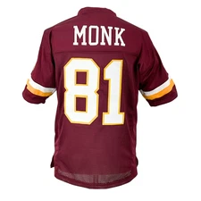 Art Monk Jersey Burgundy Washington | Unisex Adult Sizes S-5XL Unsigned Stitch