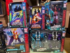 Transformers studio series 86 starscream wfc skywarp thundercracker dirge thrust