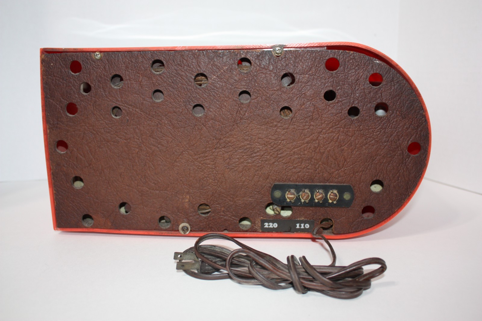 Ultra Rare Vintage 1946  Cyarts B Deluxe Radio Orange Art Deco