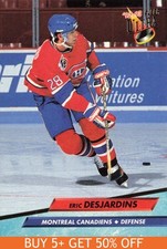 1992-93 Ultra #104 Eric Desjardins Montreal Canadiens Hockey