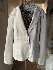 NAM & Co. London, Oatmeal Lapel Neck Single Breasted Blazer 14