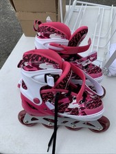 Kuxuan Skates Adjustable Inline Skates for Kids Sz US 13Y