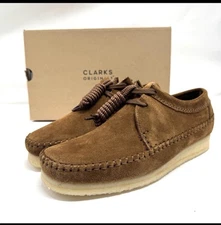 Clarks Weaver Suede Shoes Men’s sz 7.5US New in Box