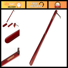 Long Handled Wooden Shoehorn - 24" Shoe Helper for Seniors Women, Boot Jack