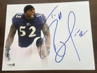Ray Lewis Baltimore Ravens Autographed 8x10 Photo Personalized "To Al" JSA COA