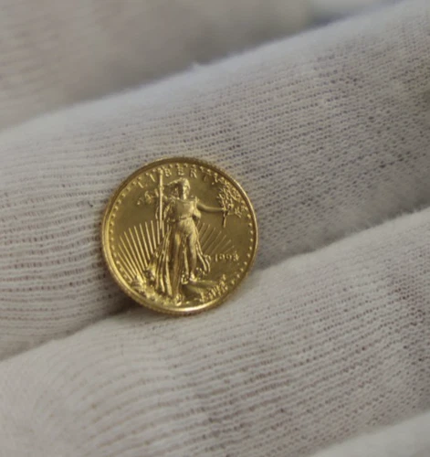 1998 US 1/10th oz Gold Eagle $5 Gem Unc