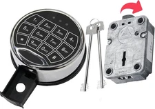 Gun Safe Lock Replacement Time Delay Safe Lock Right Swing Bolt & 2Master Keys