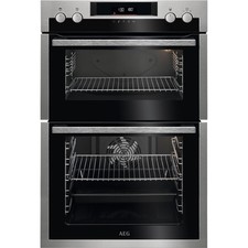 Image of AEG DCS531160M Built In 59cm Electric Double Oven Black / Stainless Steel A