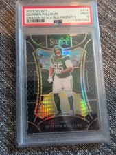 2023 Panini Select Dragon Scale Black Prizm 1/1 #474 Quinnen Williams Jets 