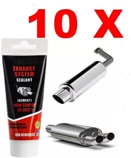 10 X VISBELLA EXHAUST ASSEMBLY PASTE 75G  SYSTEM SEALANT FOR MUFFLER,TAILPIPES