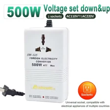 500W Voltage Converter Transformer Step Up/Down 220V-110V /110V-220V for Travel
