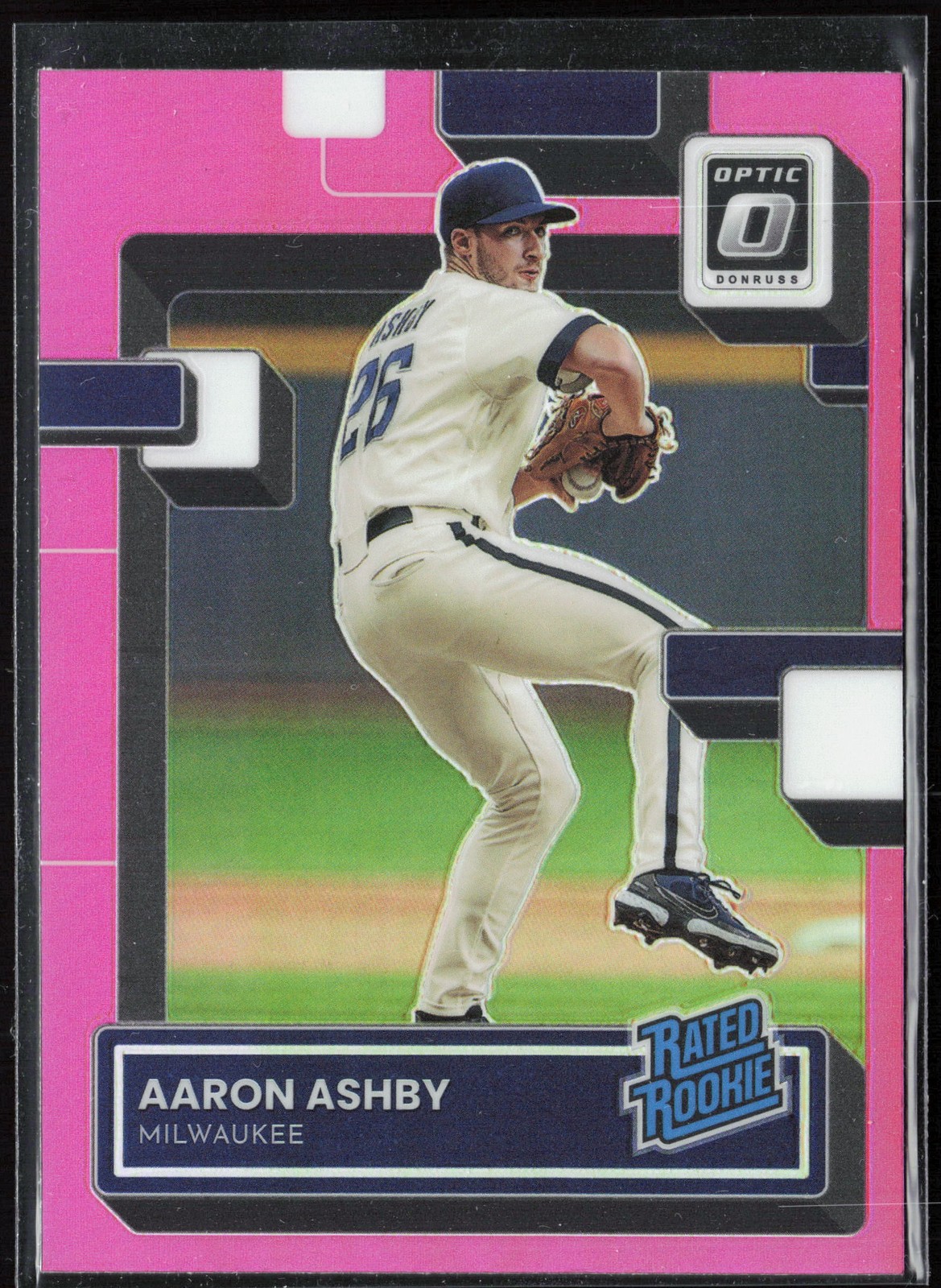 2022 Donruss Optic #36 Aaron Ashby Pink Prizm