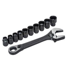 Image of Crescent CRECPTAW8 X6 Pass-Thru Adjustable Wrench Set 11pcs