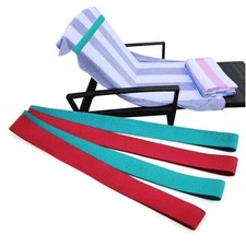 4X Sunbed strap towel bands Holiday essentials beach towel sun lounger strap