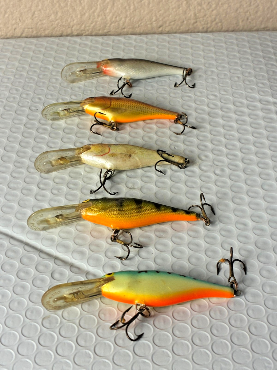 2 Leurres Rapala Shad Rap Deep Runner SR-07 – Couleur Rusty – Balsa – Neufs