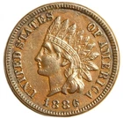 1886 1C Variety 1 BN Indian Cent- Choice AU-SMH1004